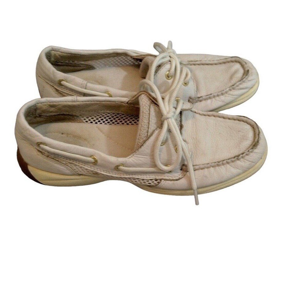 Sketcher Shoes Womens Size 7.5 9772872 White Leather Lace Up Comfort - Picture 2 of 7